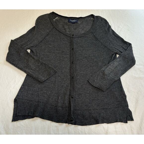 VTG American Eagle Size S Knit Button Up Cardigan Sweater Y2K Preppy bella swan - Picture 1 of 11